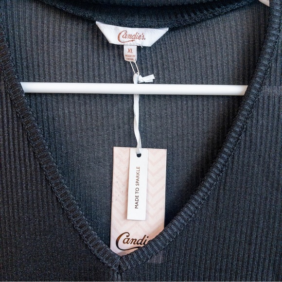 DONATING 08.01.2025 | Candie’s Gigi Mock-Neck Rib-Knit Tank Top - Picture 2 of 7